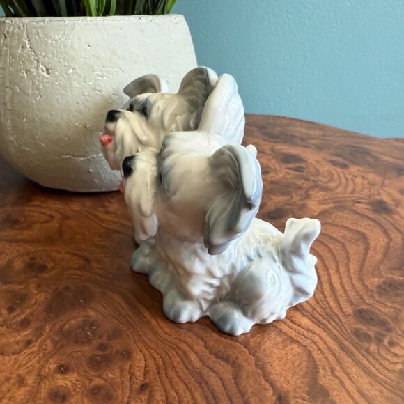 Goebel Scottie Twins Dog Figurine With Floppy EarsWest Germany Porcelain White - Picture 2 of 8